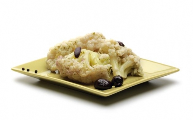 Coliflor con aceitunas
